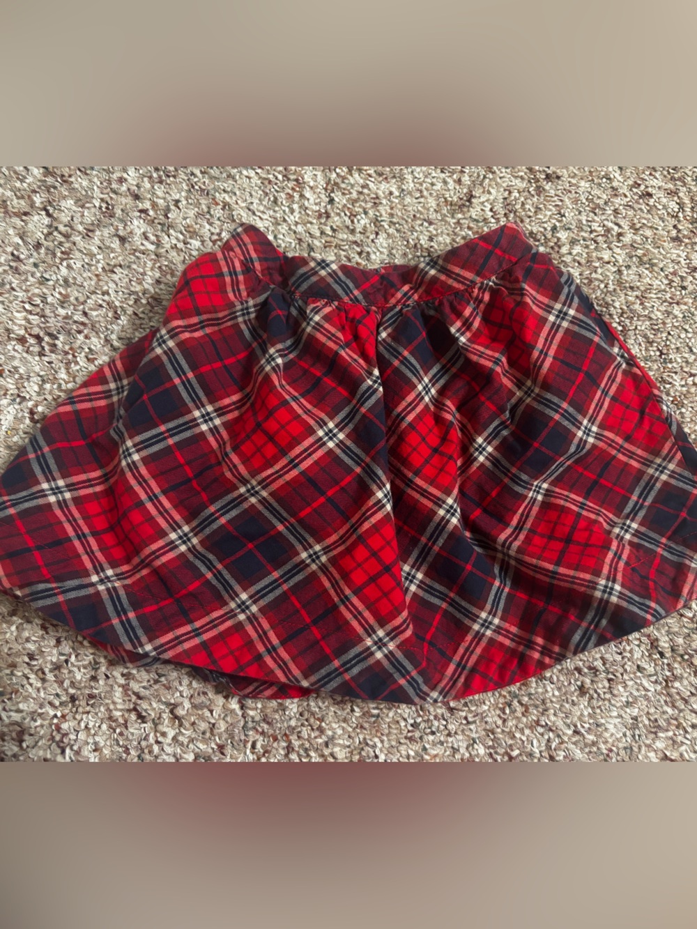 GAP Red Plaid Skirt